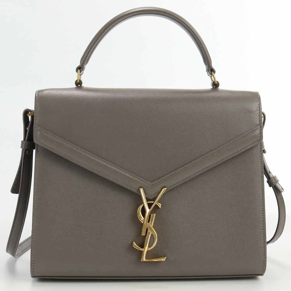 Saint Laurent Cassandra Top Handle Medium Gray
